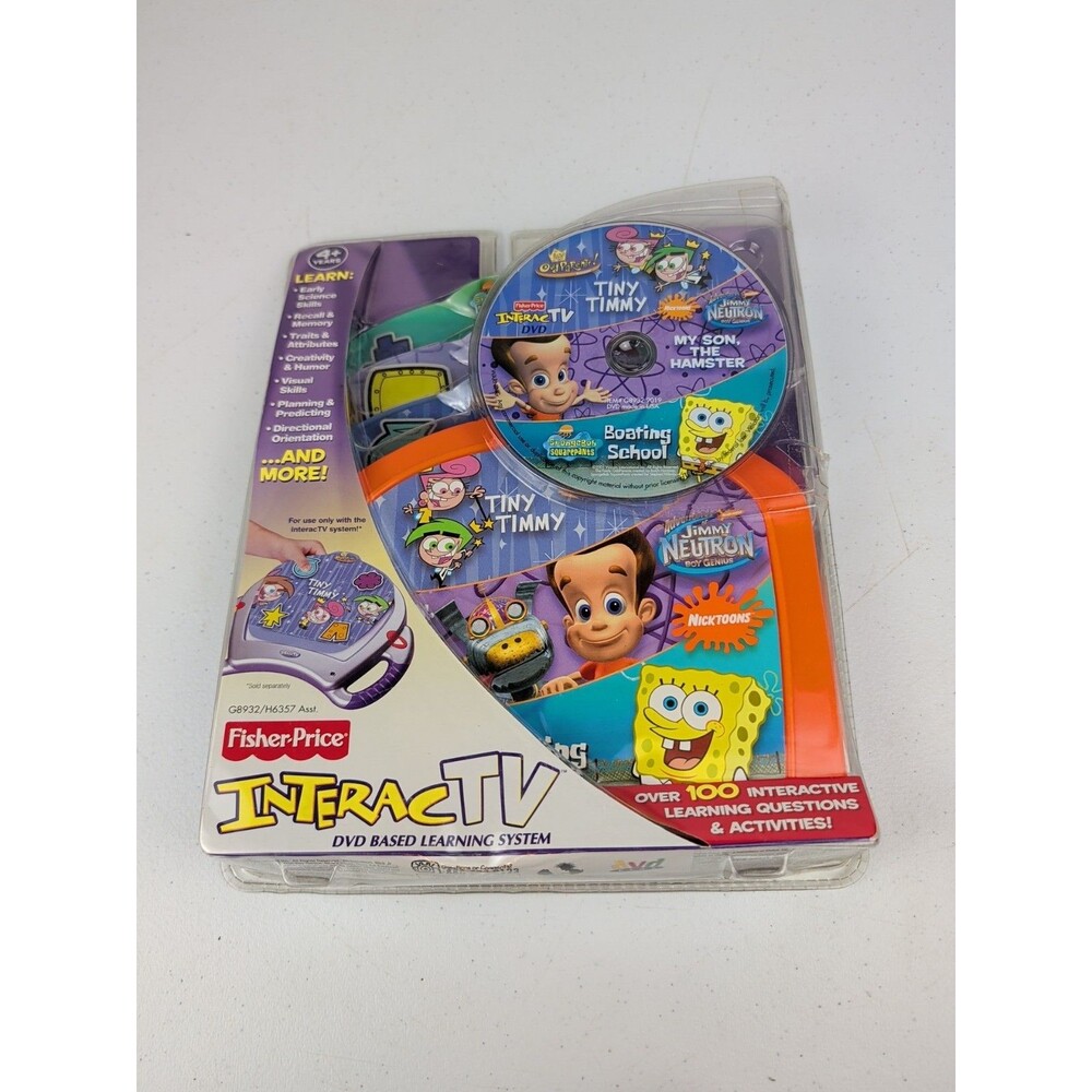 VTG 2005 Fisher Price InteracTV DVD Based Learning System: Nicktoons Scholastic